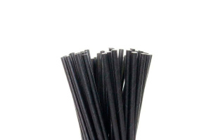 Трубочки бумажные 6*200 "Черный" (1*250/40уп)